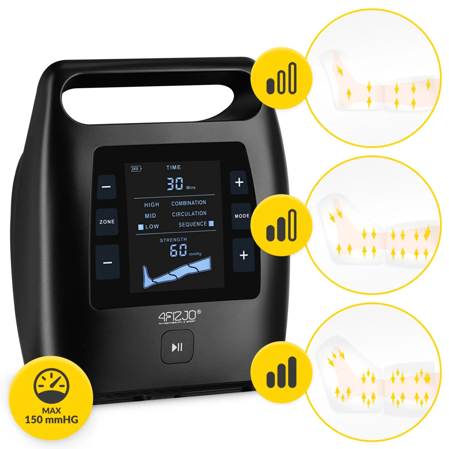 Aparat do drenażu limfatycznego Air Compression Therapy System ACTIVE C4 rozm. uniwersalny