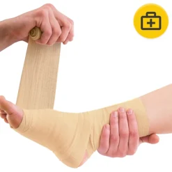 Bandaż kohezyjny samoprzylepny 4,5 m × 10 cm beżowy