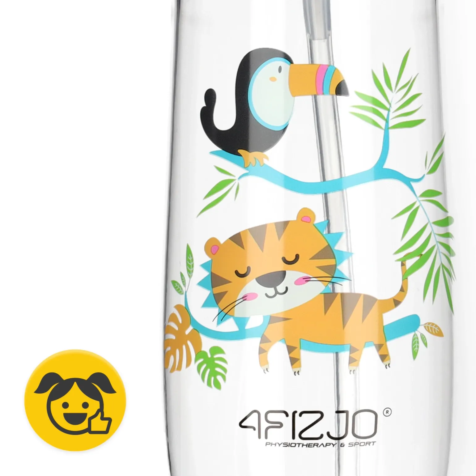 Butelka na wodę dla dzieci DŻUNGLA 550 ml