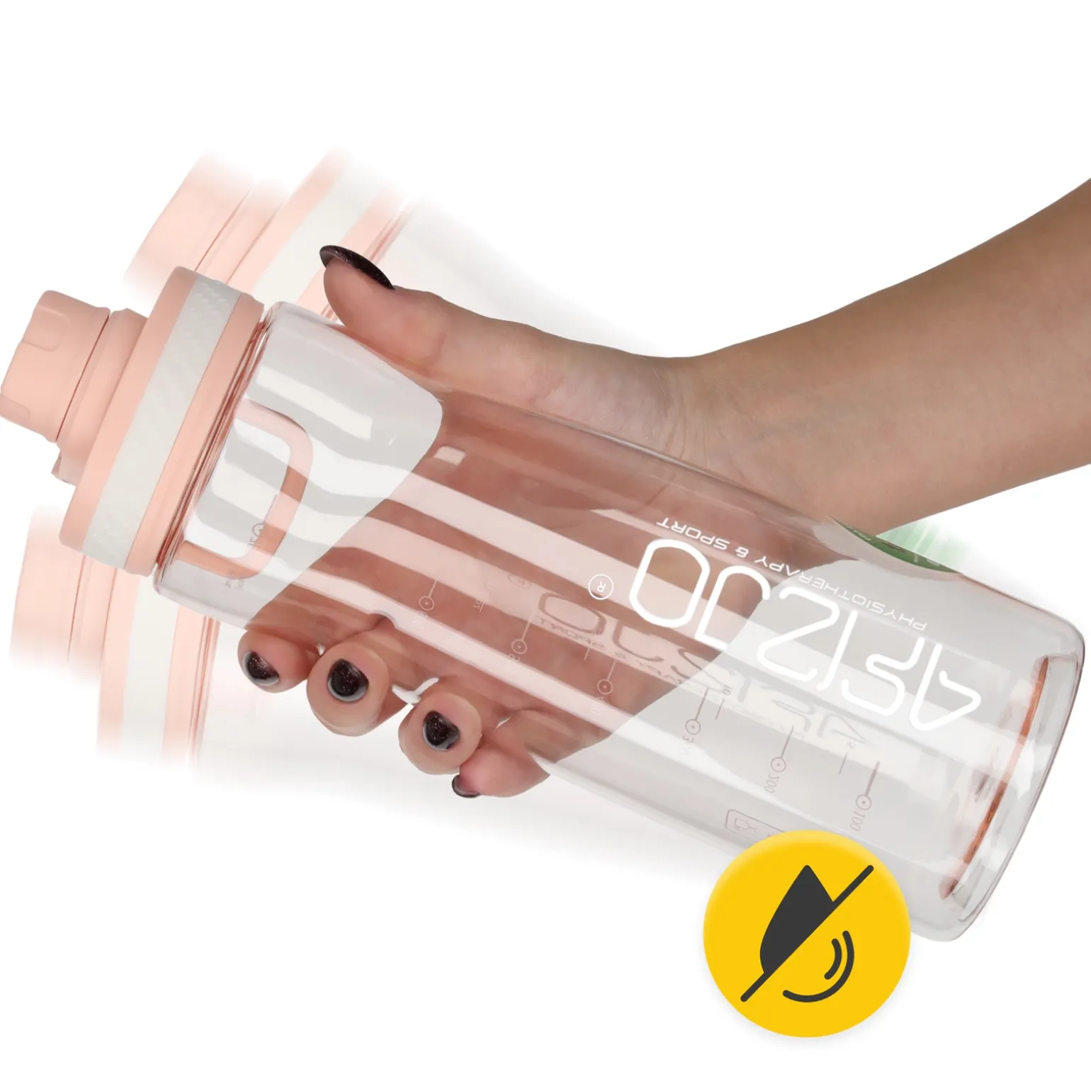 Butelka sportowa na wodę 850 ml różowa