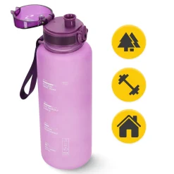 Butelka sportowa na wodę 1L różowa