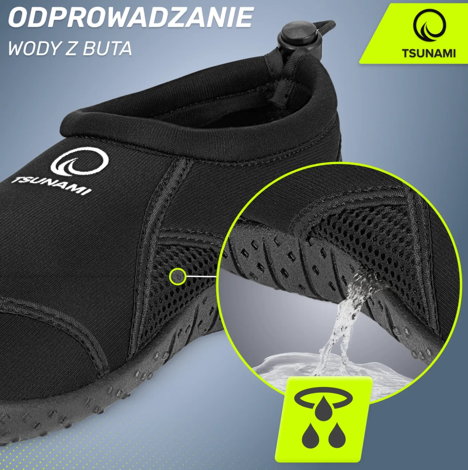 Buty do wody TSUNAMI Slip-on rozmiar 29