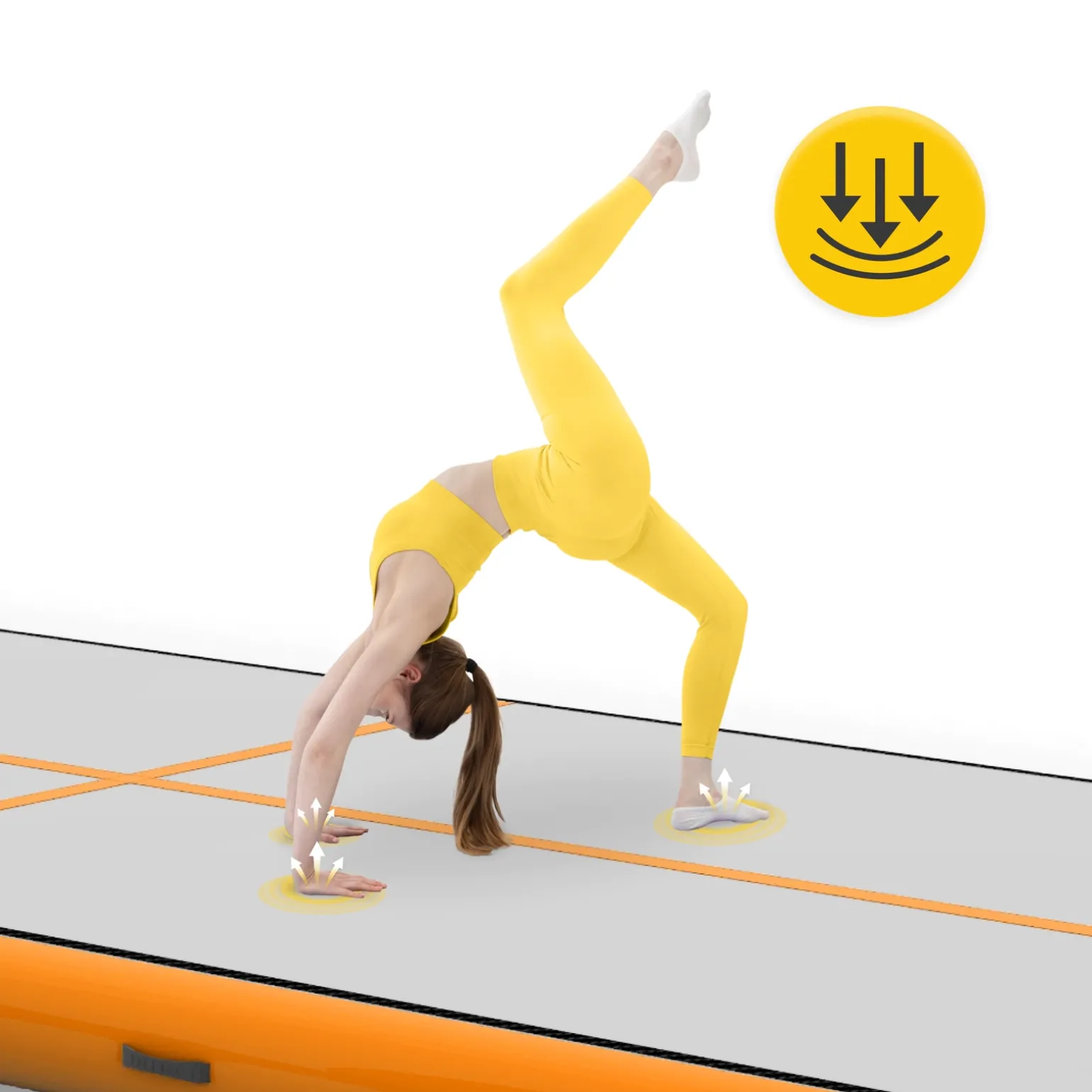 Ścieżka akrobatyczna AIR MAT 5 x 2 x 0,2 m z pompką