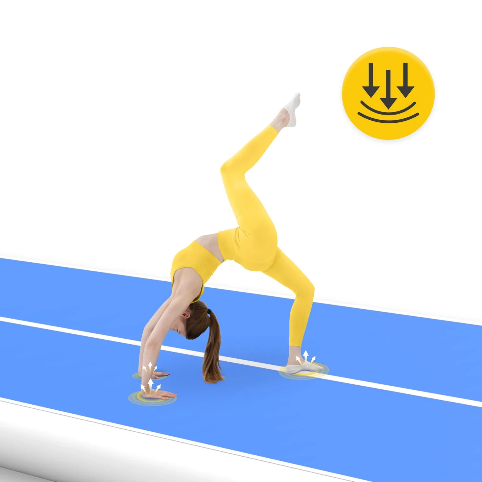 Ścieżka akrobatyczna AIR MAT PRO 15 x 2 x 0,3 m z pompką