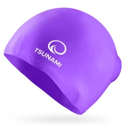 Czepek na basen unisex TSUNAMI fioletowy
