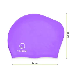 Czepek na basen unisex TSUNAMI fioletowy