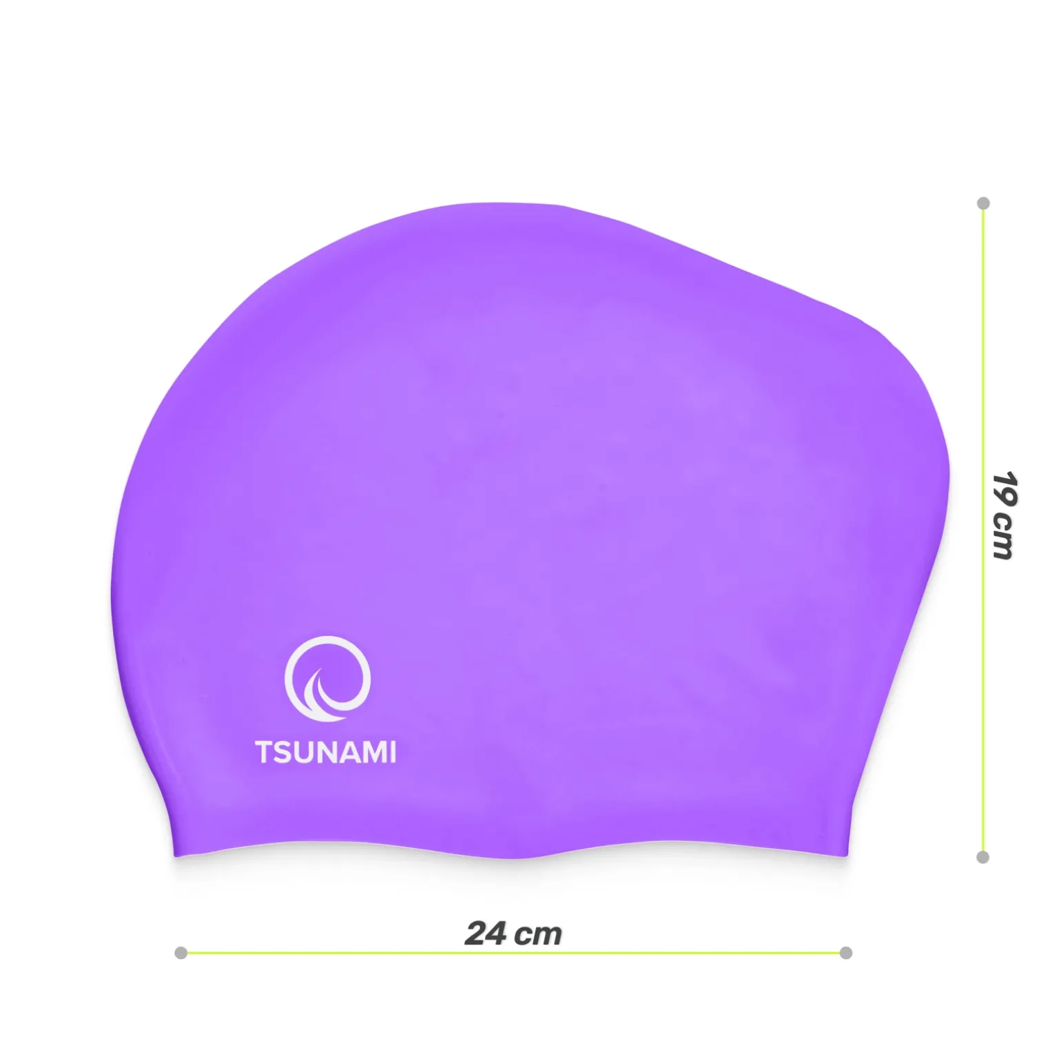 Czepek na basen unisex TSUNAMI fioletowy