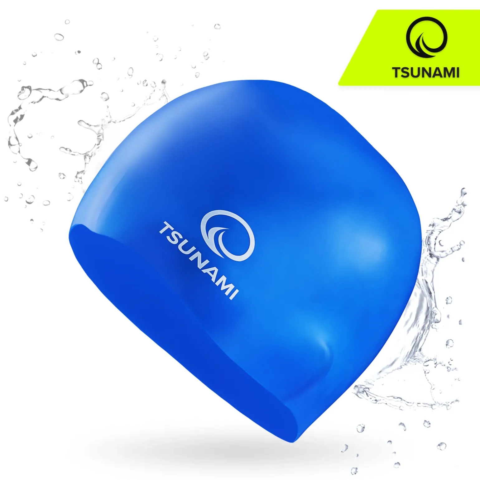 Czepek na basen unisex TSUNAMI PRO niebieski