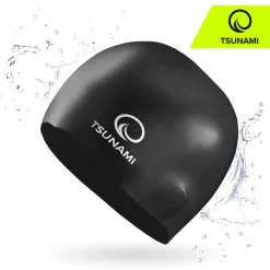 Czepek na basen unisex TSUNAMI PRO czarny