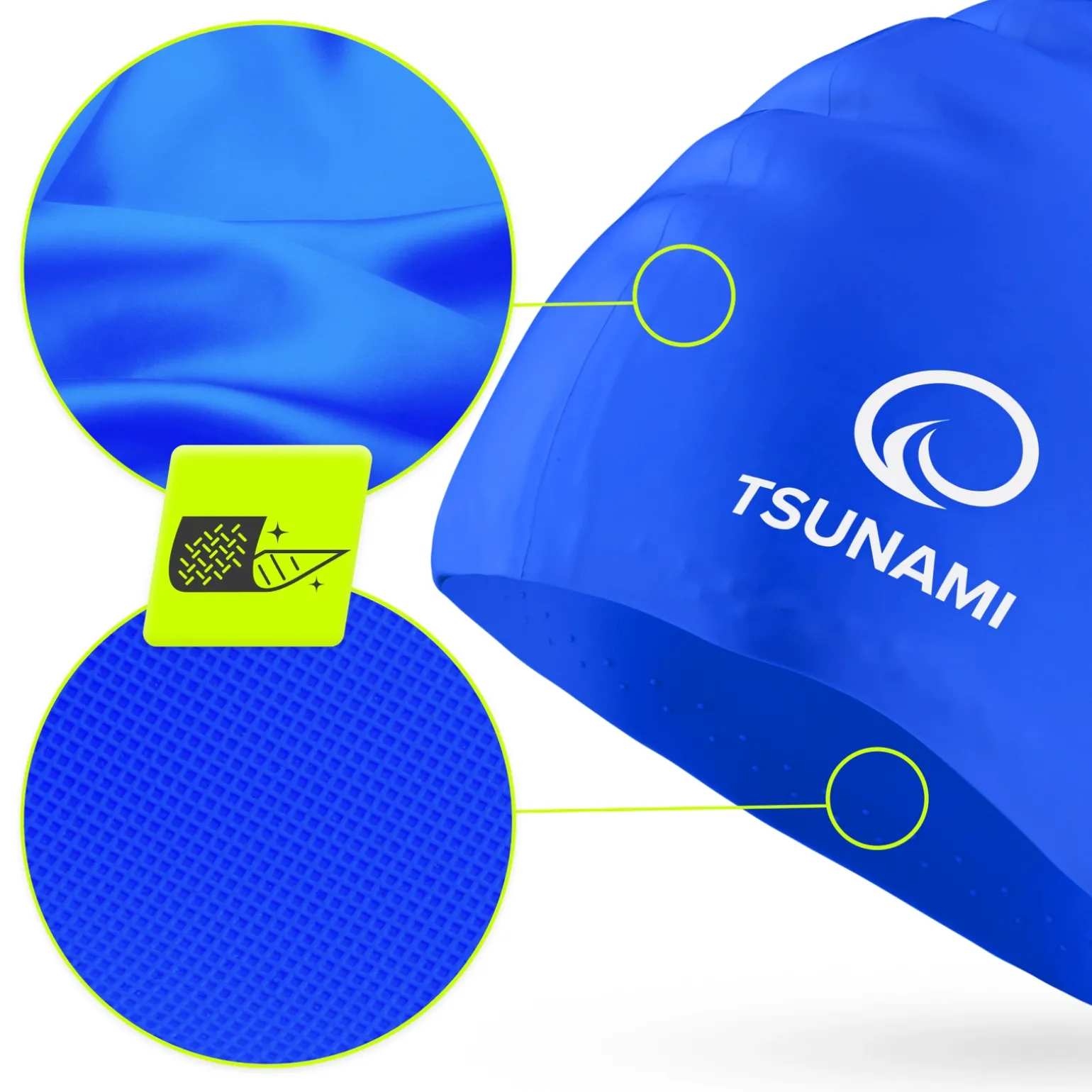 Czepek na basen unisex TSUNAMI granatowy
