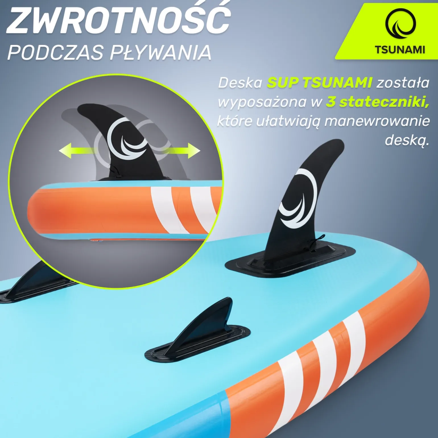 Deska SUP TSUNAMI paddle board 320 cm T02