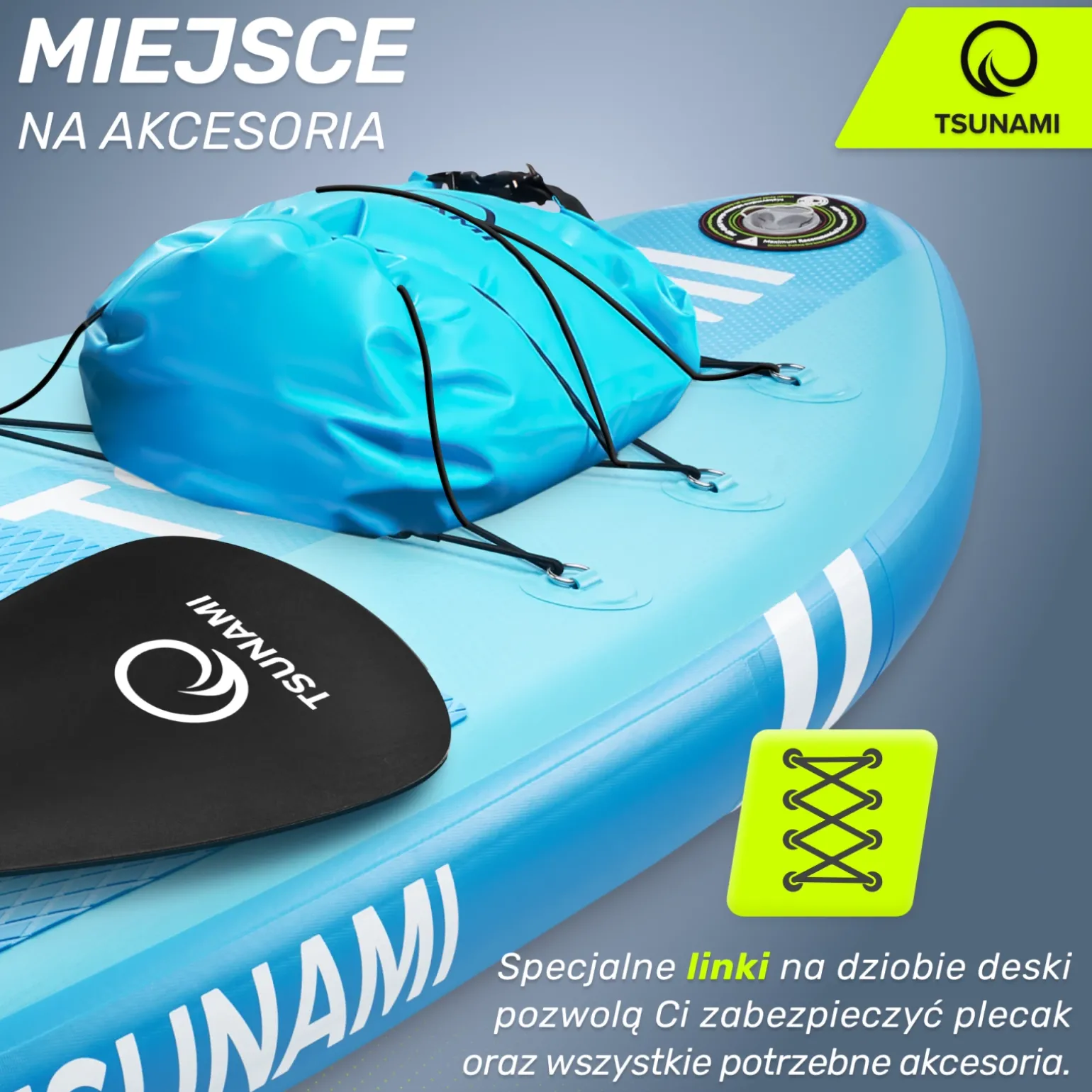 Deska SUP TSUNAMI paddle board 320 cm T02