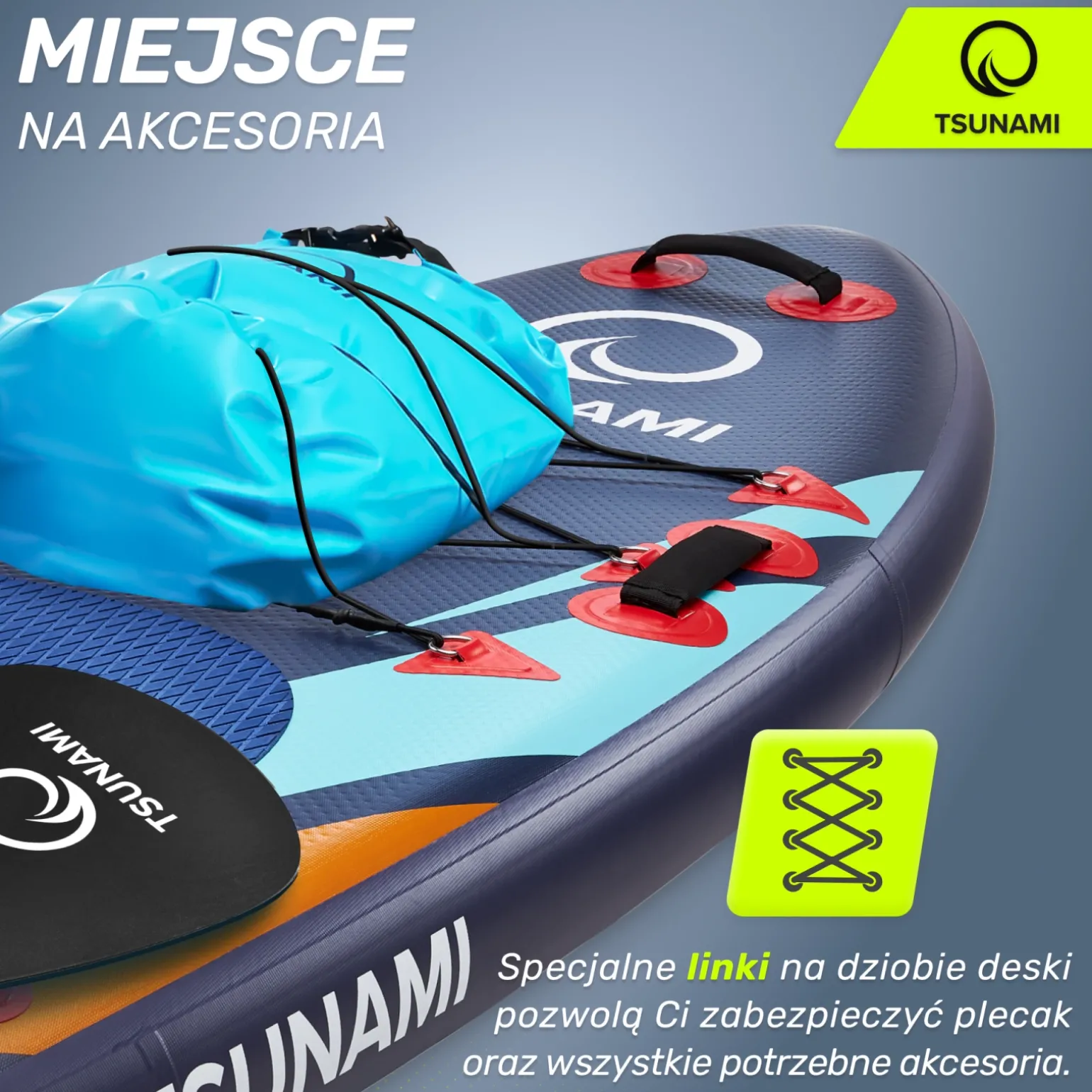 Deska SUP TSUNAMI paddle board 320 cm T08