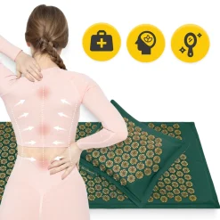 ECO Mata do akupresury z poduszką XL zielona