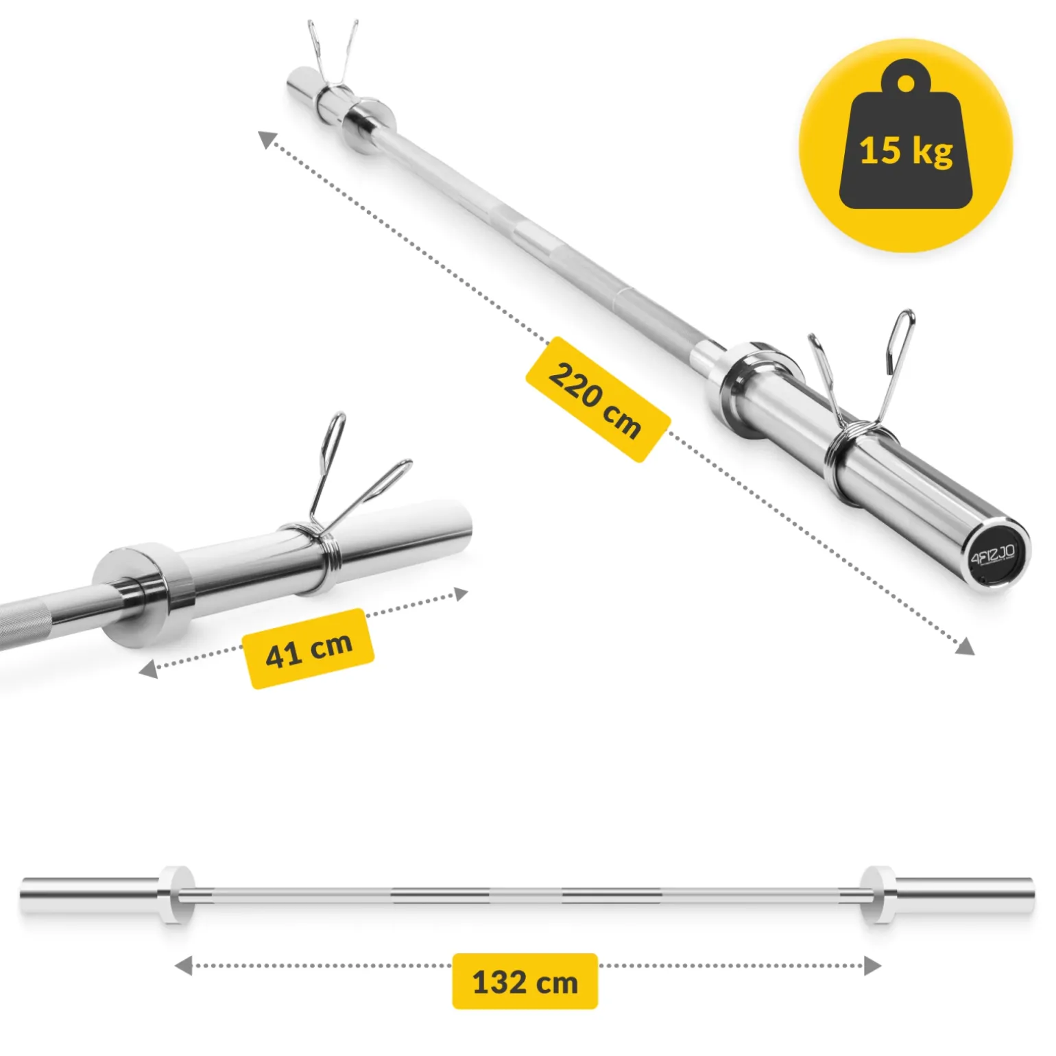 Gryf prosty 220 cm - 15 kg