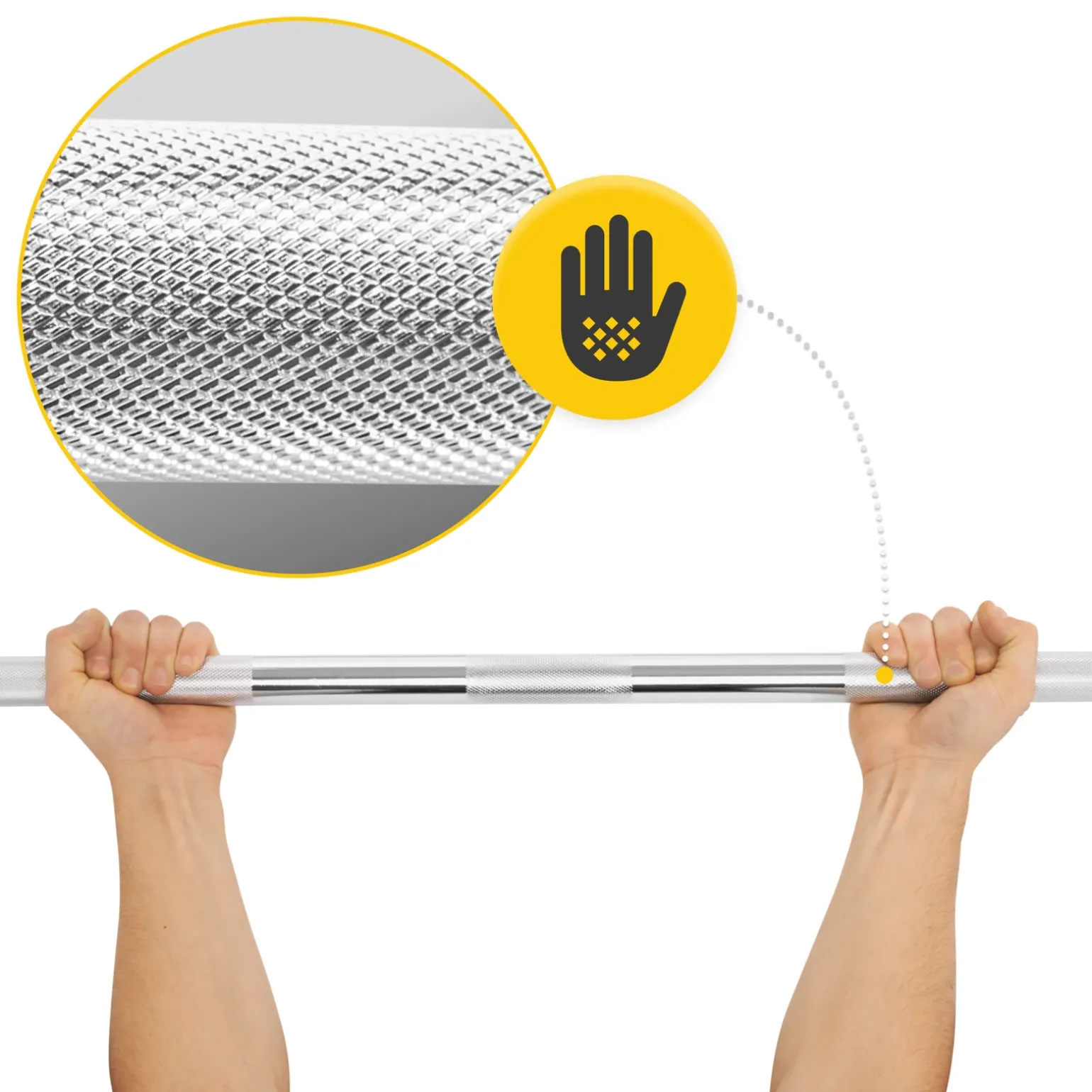 Gryf prosty 220 cm - 15 kg