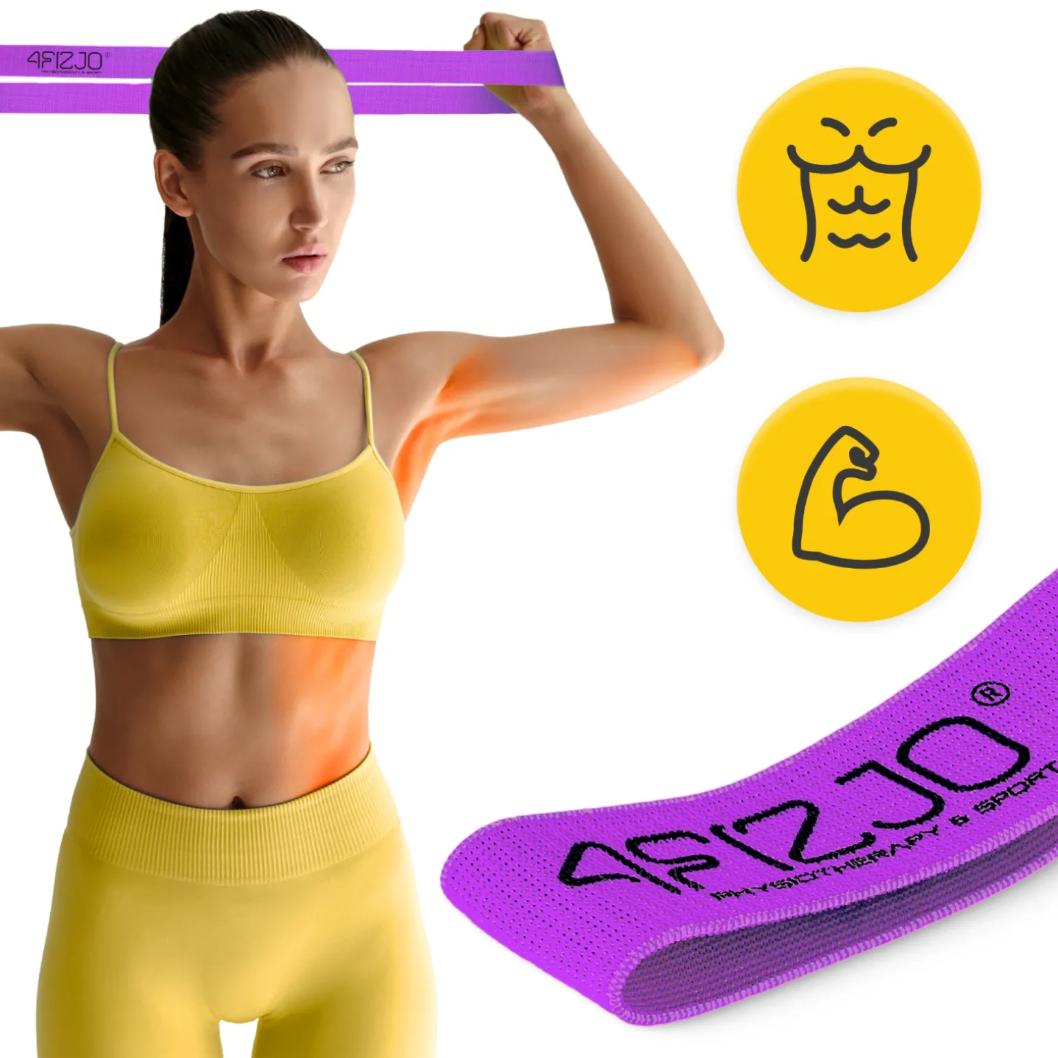 Guma materiałowa do ćwiczeń FLEX BAND 16-22 kg