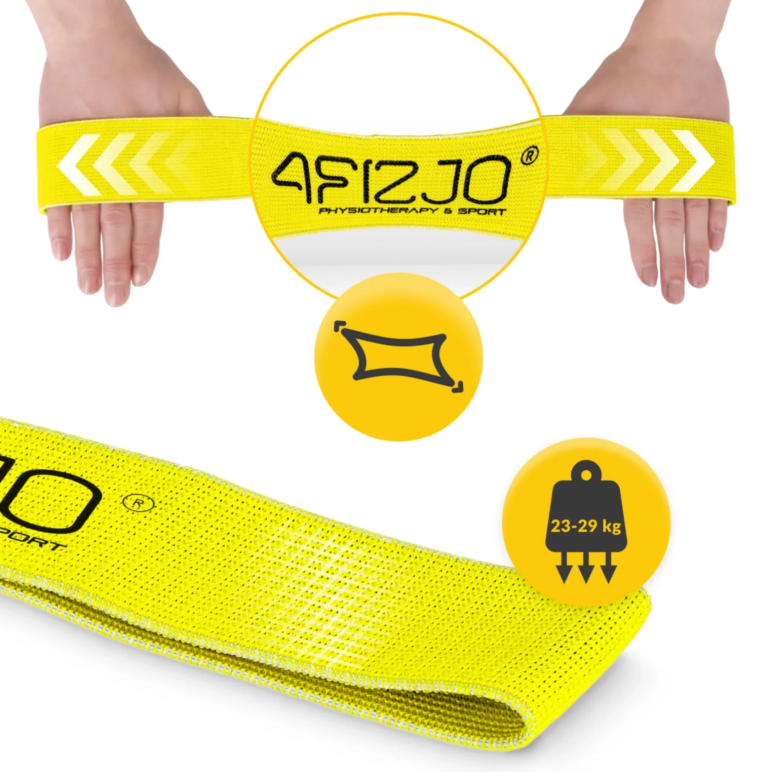 Guma materiałowa do ćwiczeń FLEX BAND 23-29 kg