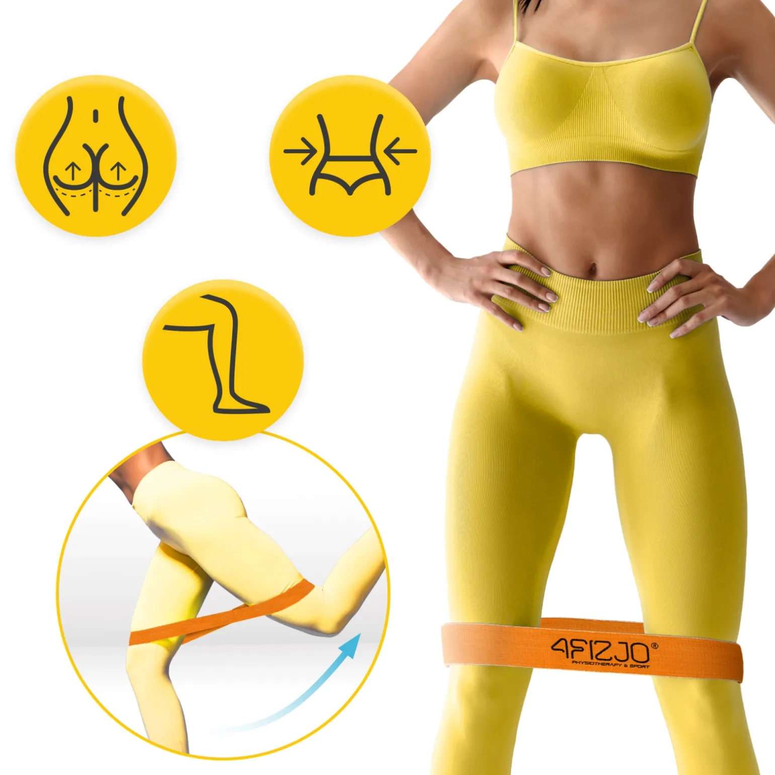 Guma materiałowa do ćwiczeń FLEX BAND 1-5 kg