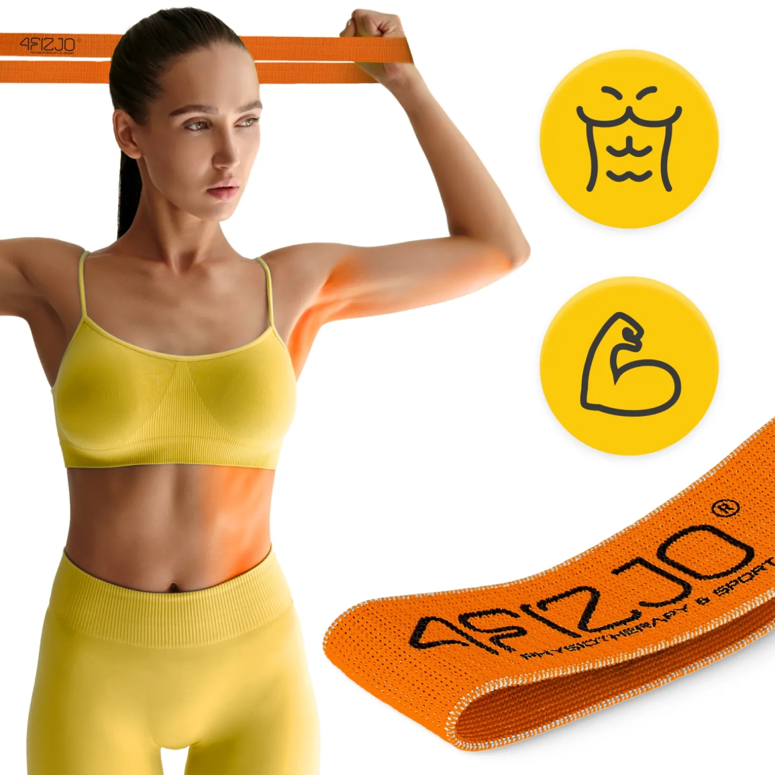 Guma materiałowa do ćwiczeń FLEX BAND 1-5 kg