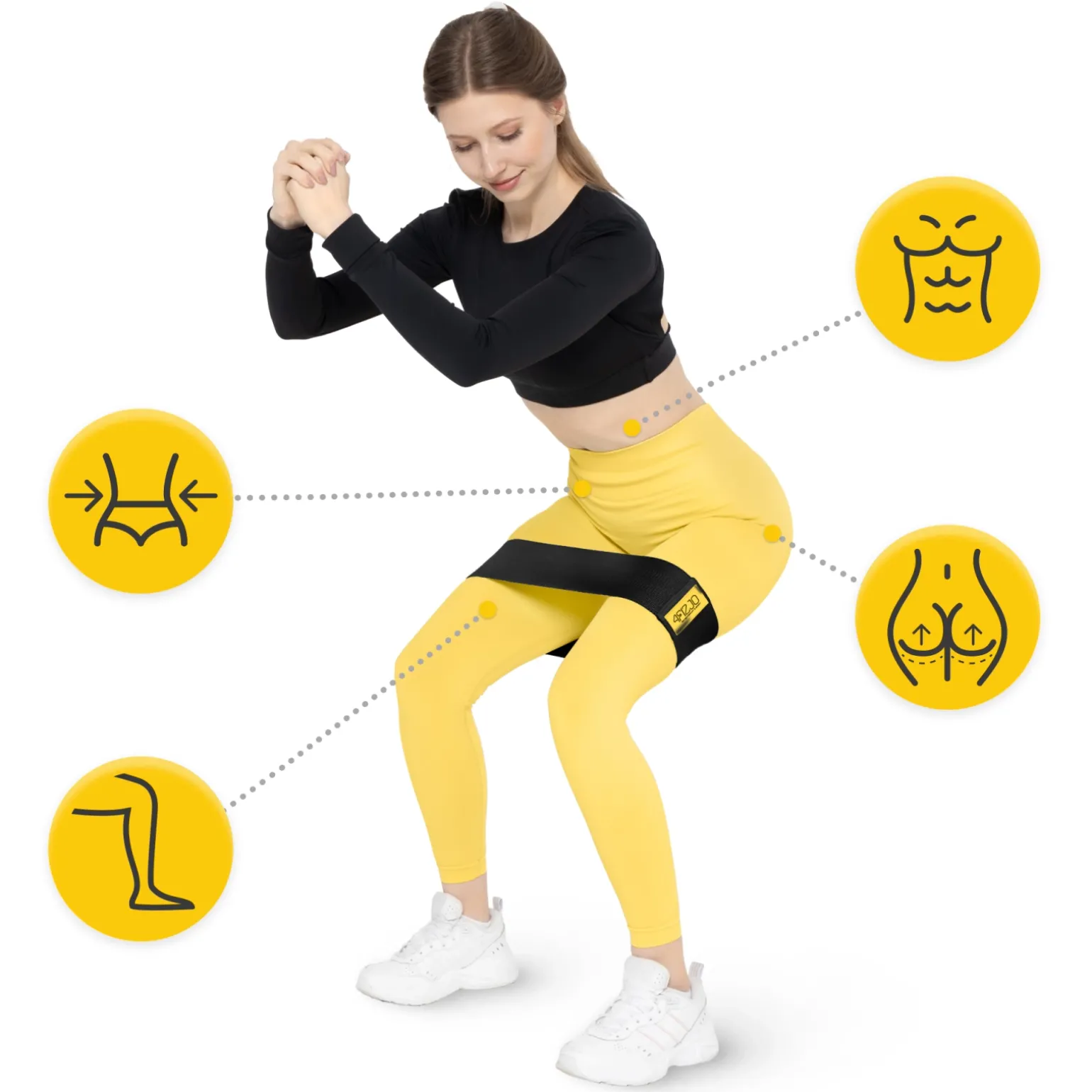 Guma materiałowa do ćwiczeń HIP BAND 15-20 kg