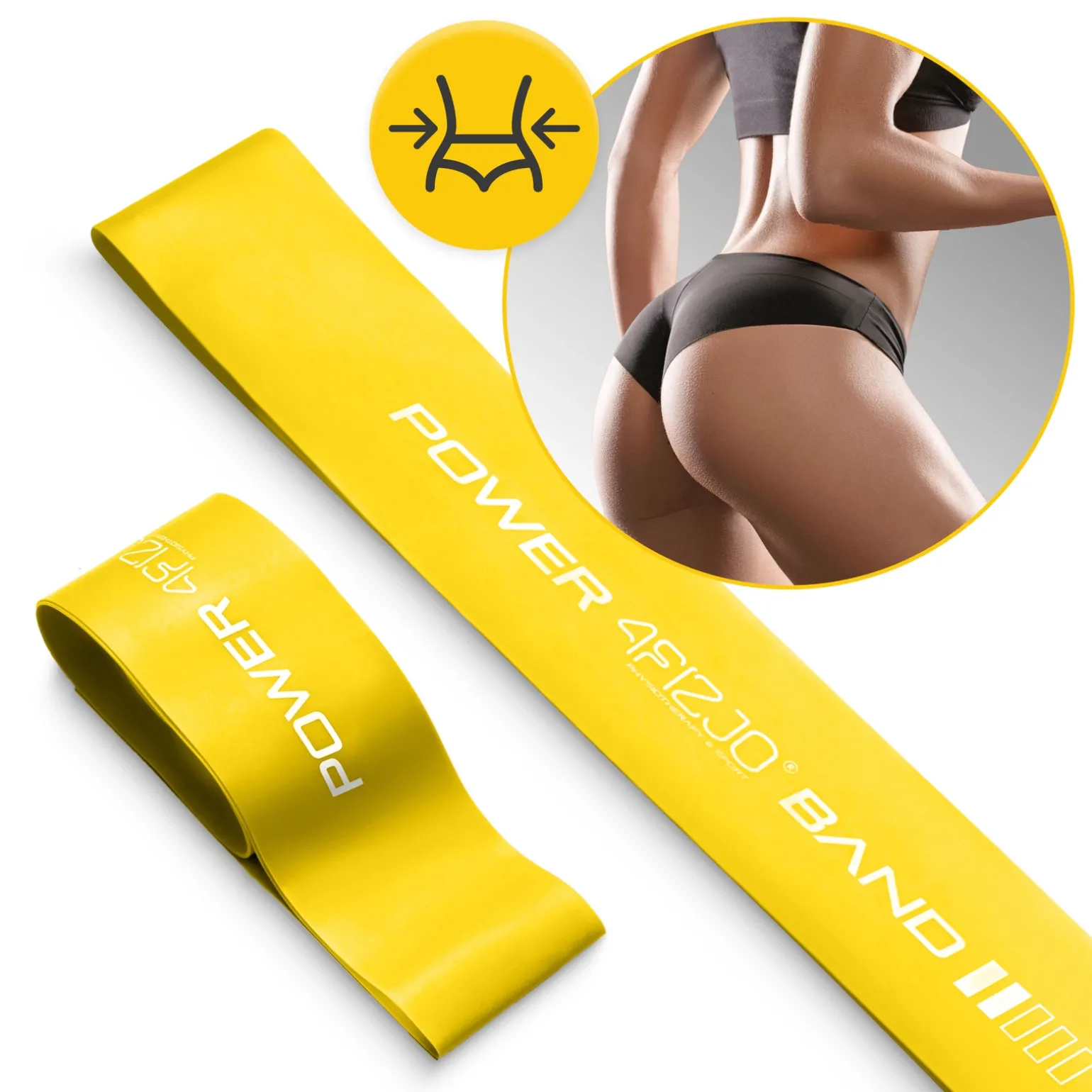 Guma oporowa do ćwiczeń MINI POWER BAND 0,8 mm