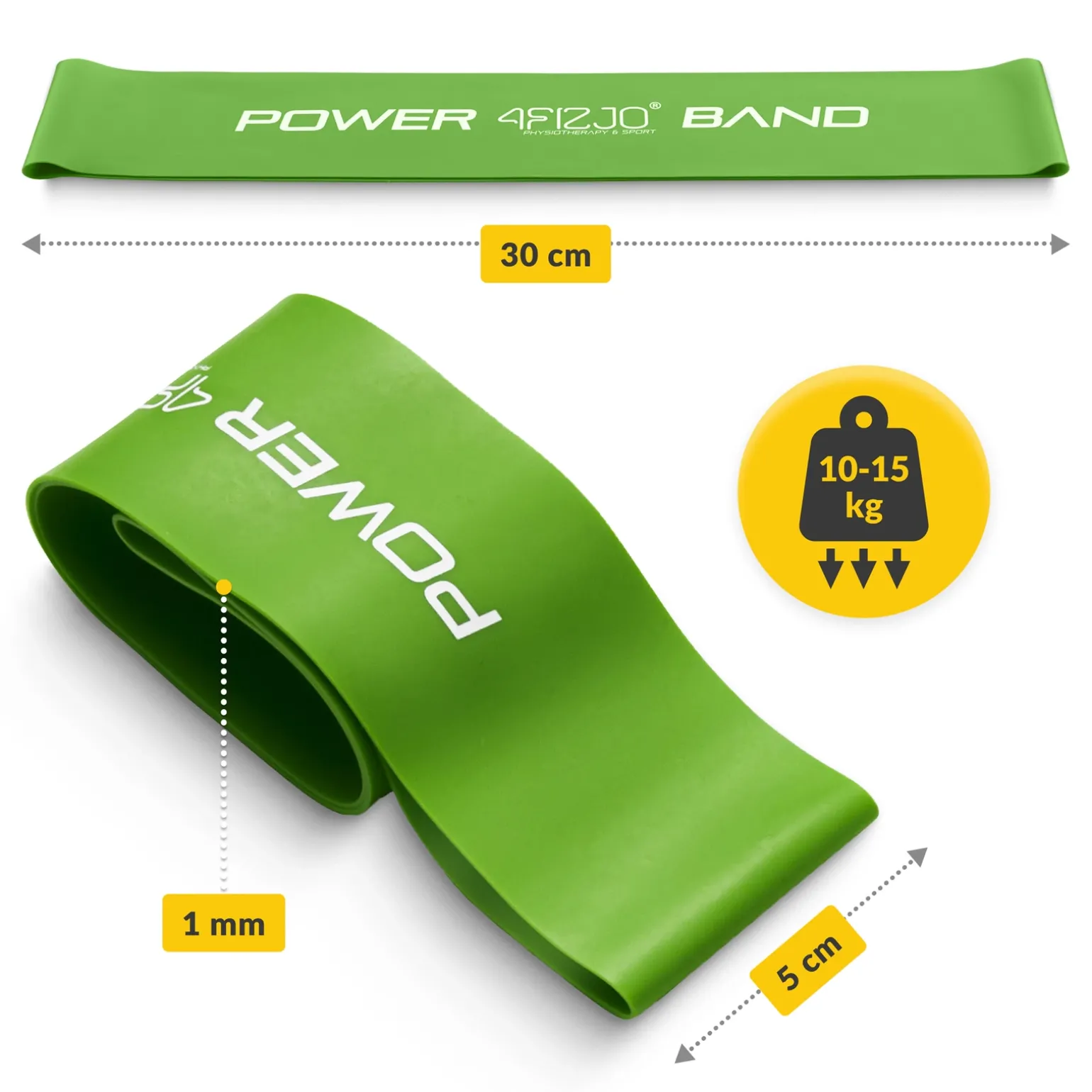 Guma oporowa do ćwiczeń MINI POWER BAND 1,0 mm