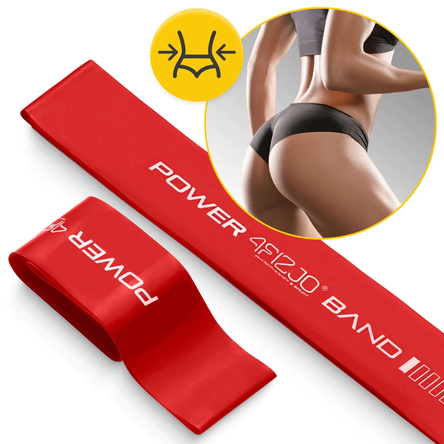 Guma oporowa do ćwiczeń MINI POWER BAND 0,4 mm