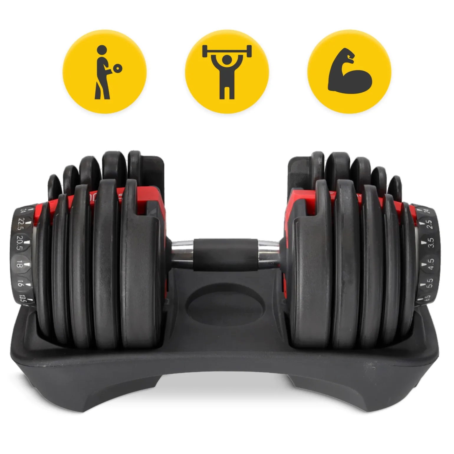 Hantel regulowany do ćwiczeń Premium 24 kg