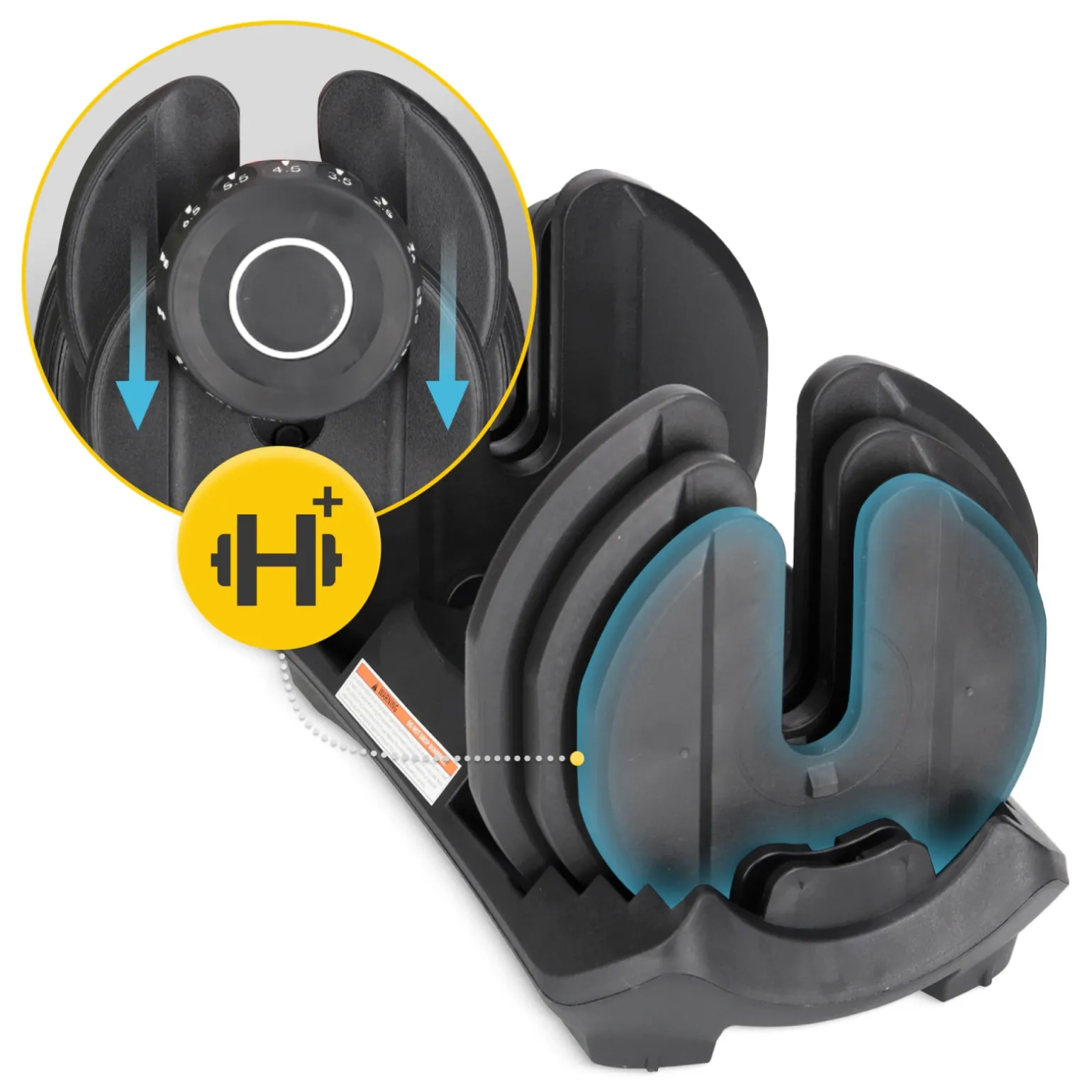 Hantel regulowany do ćwiczeń Premium 24 kg