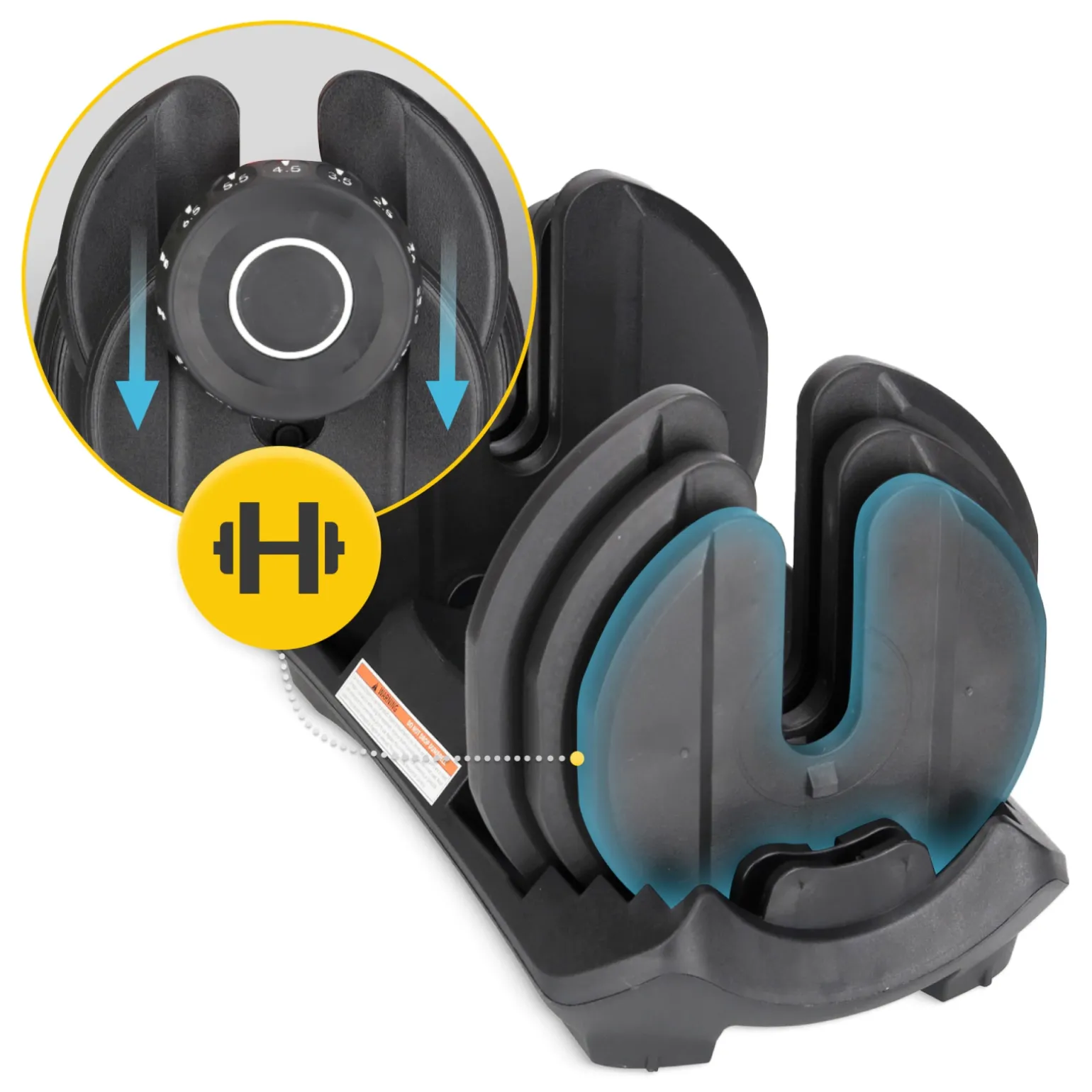 Hantel regulowany do ćwiczeń Premium 16 kg