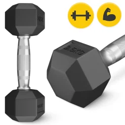 Hantel stalowy HEX 1 x 2,5 kg