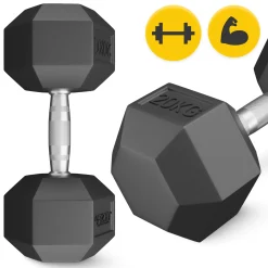 Hantel stalowy HEX 1 x 20 kg