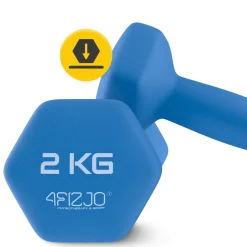Hantelki żeliwne do ćwiczeń Classic 2 x 2 kg