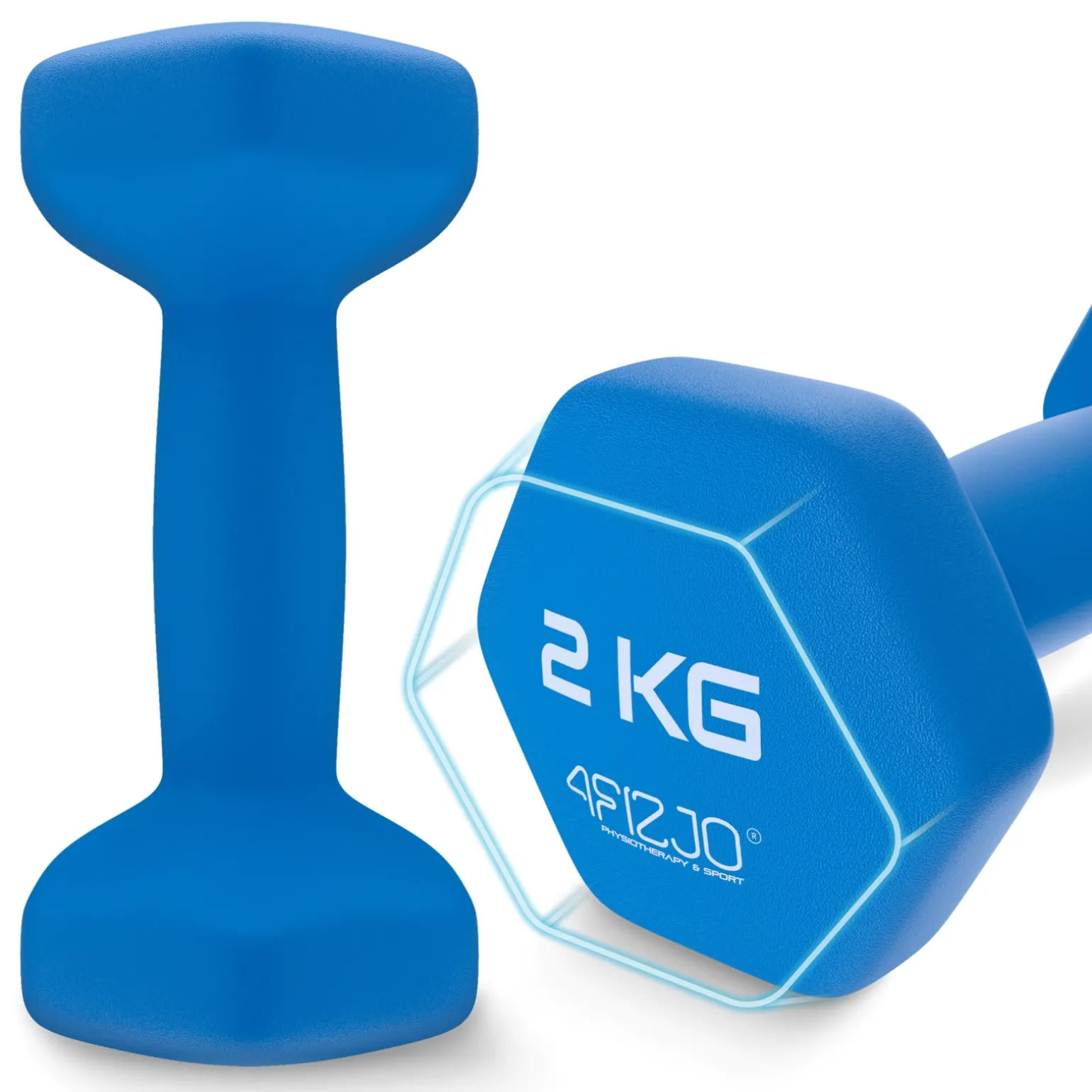 Hantelki żeliwne do ćwiczeń Classic 2 x 2 kg