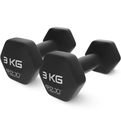 Hantelki żeliwne do ćwiczeń Classic 2 x 3 kg