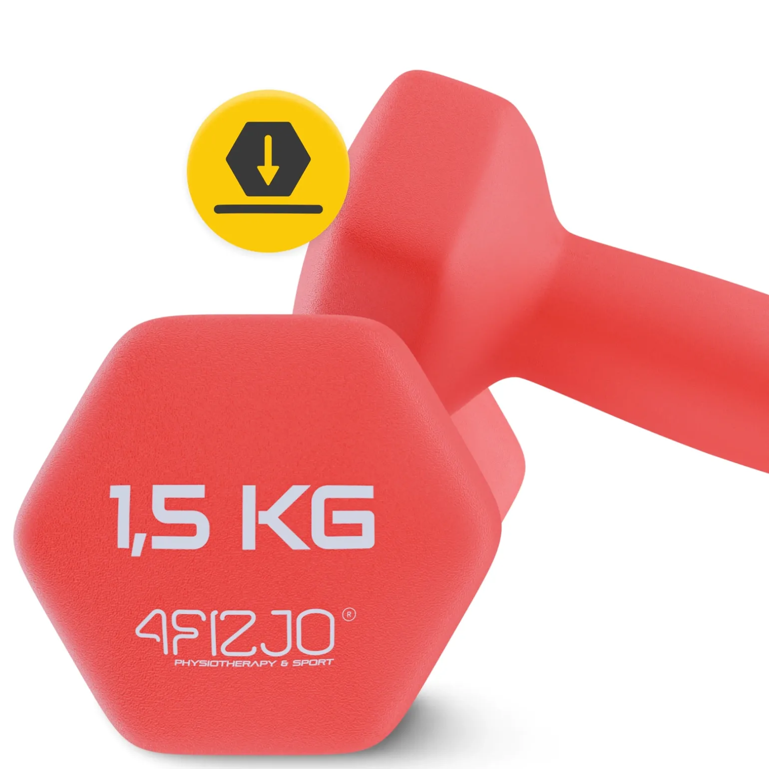 Hantelki żeliwne do ćwiczeń Classic 2 x 1,5 kg