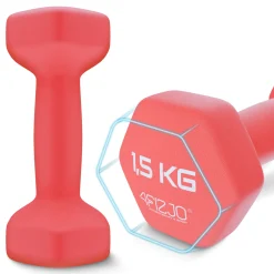 Hantelki żeliwne do ćwiczeń Classic 2 x 1,5 kg