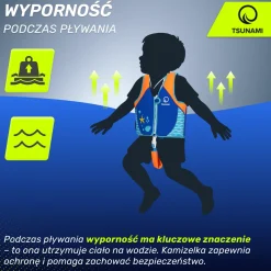 Kamizelka do pływania dla dzieci 3-6 lat TSUNAMI niebieska
