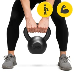 Kettlebell odważnik żeliwny 10 kg