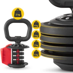 Kettlebell odważnik regulowany PREMIUM 2-12 kg