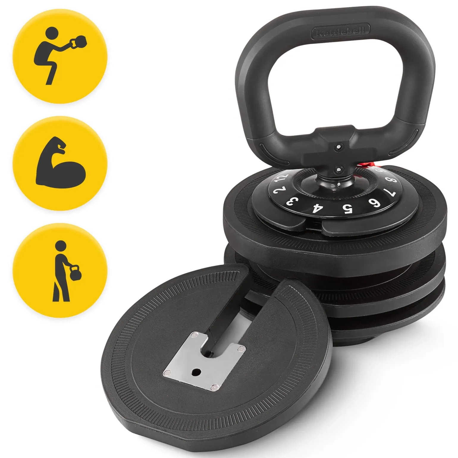 Kettlebell odważnik regulowany PREMIUM 2-12 kg