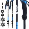 Kije trekkingowe do nordic walking PEAK+ niebieskie