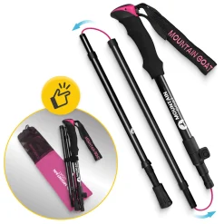 Kije trekkingowe do nordic walking PRO+ różowe