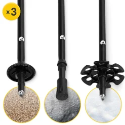 Kije trekkingowe do nordic walking PRO+ niebieskie