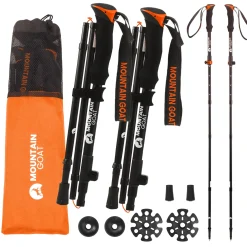 Kije trekkingowe do nordic walking PRO+ pomarańczowe