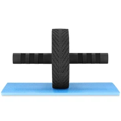 Kółko do ćwiczeń mięśni brzucha AB WHEEL PRO czerwone