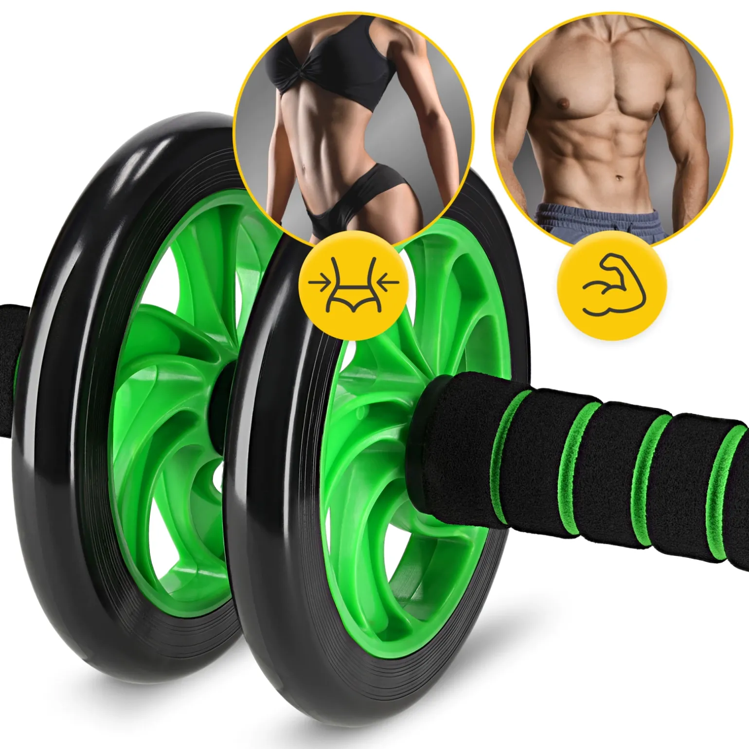 Kółko do ćwiczeń mięśni brzucha AB WHEEL