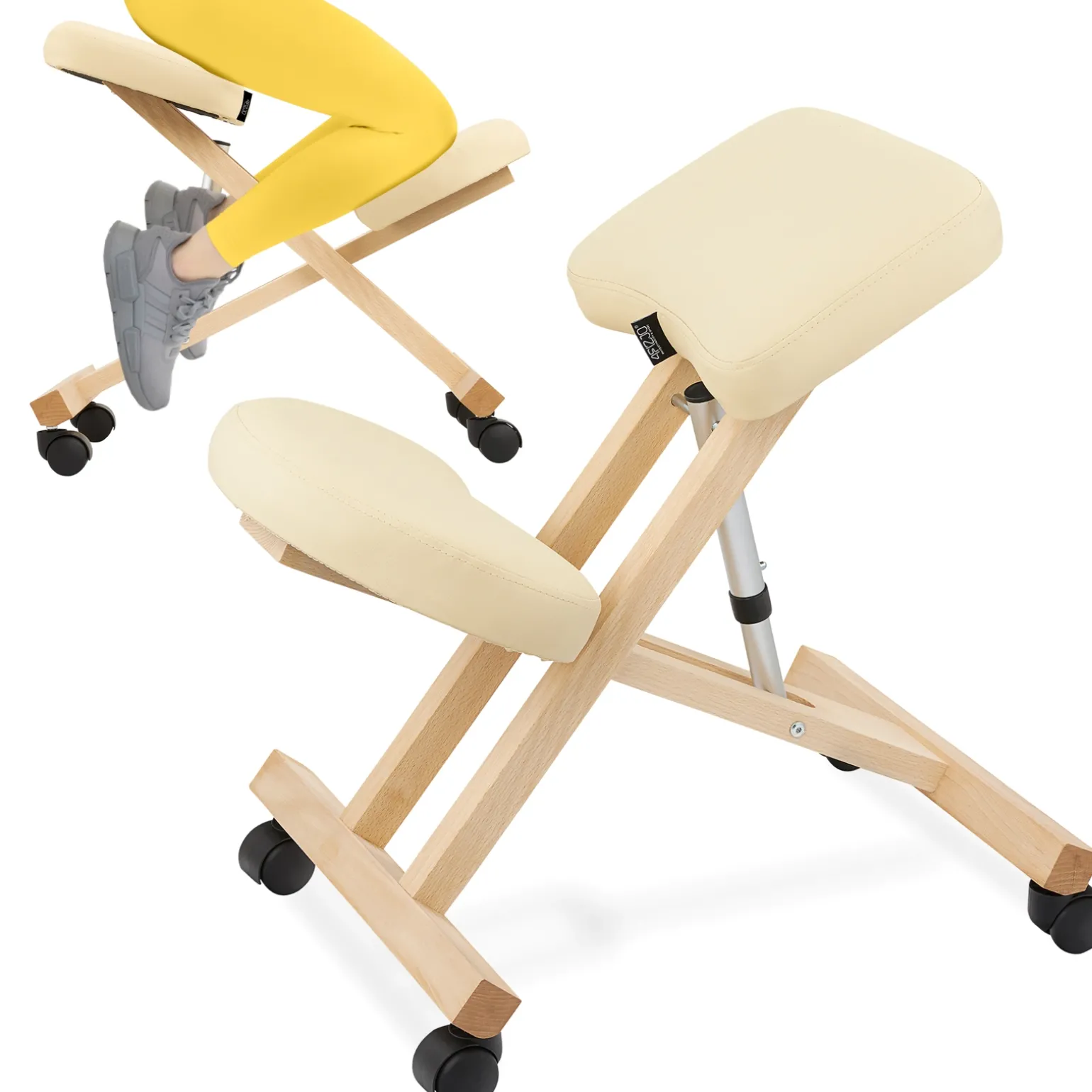 Klękosiad klęcznik do pracy PURE beżowy