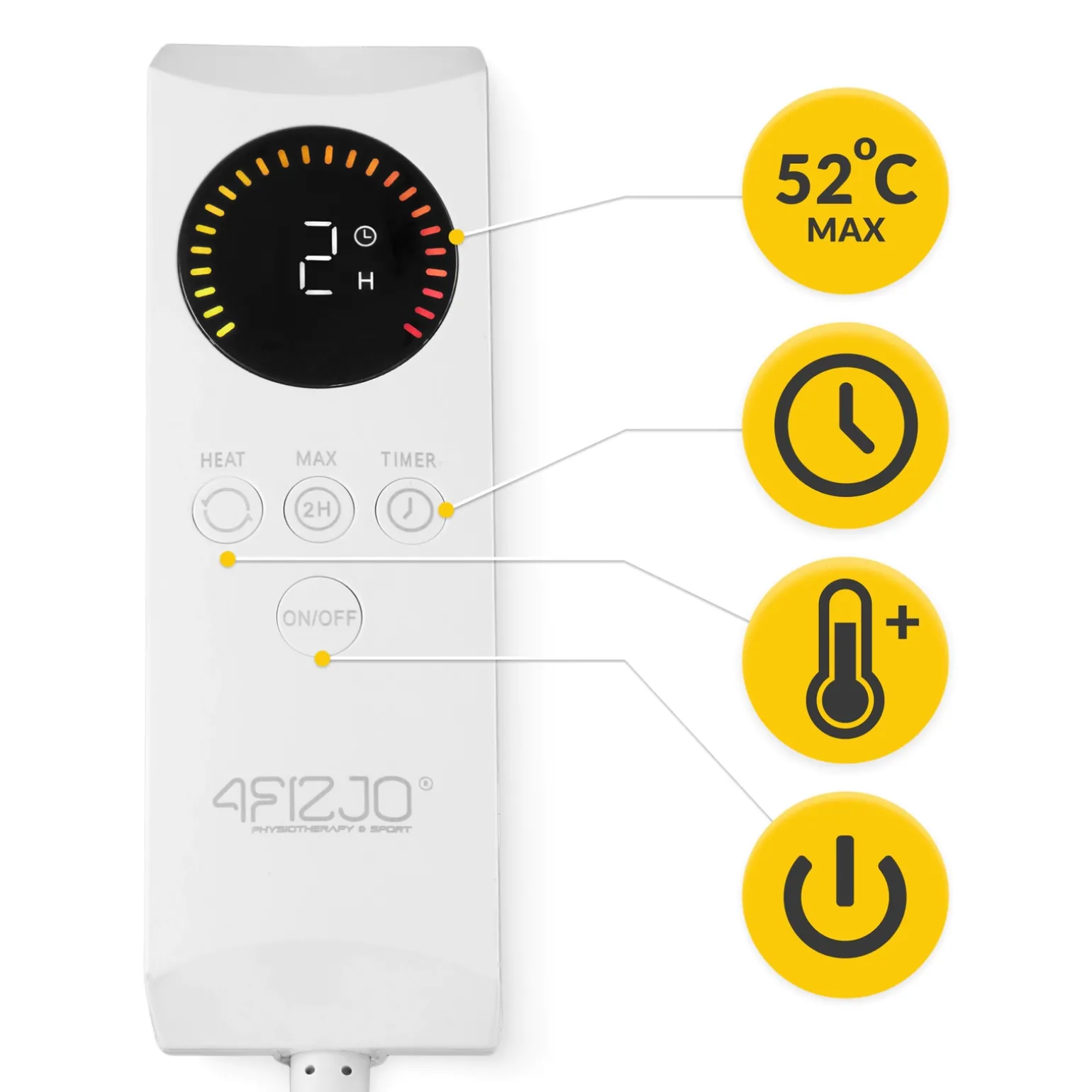 Koc elektryczny grzewczy 180 × 160 cm